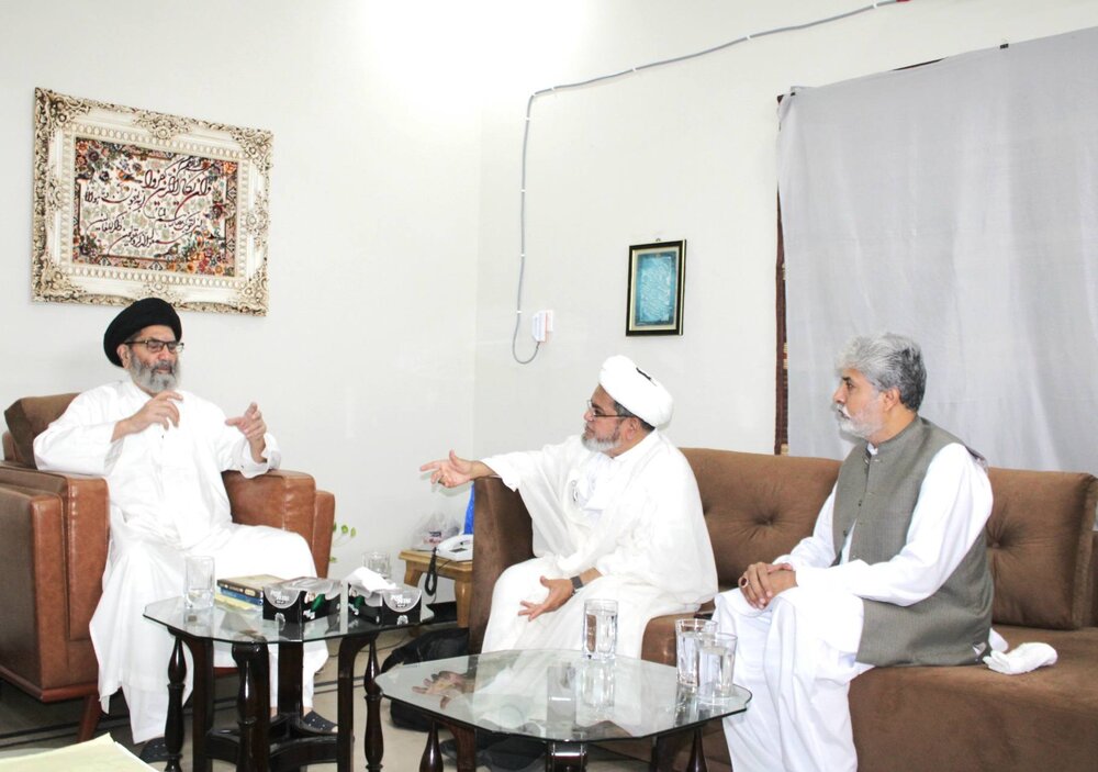 قائد ملت جعفریہ پاکستان سے علامہ شبیر میثمی اور مرکزی سیکرٹری اطلاعات کی ملاقات / مختلف قومی و ملی امور پر تبادلہ خیال