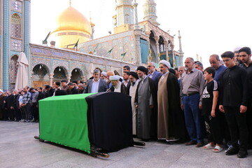 تصاویر/ تشییع پیکر آیت الله سیدعلی اکبر موسوی یزدی در قم