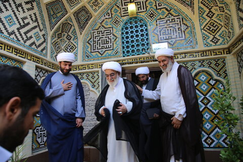 تصاویر| بازدید آیت الله شب زنده دار از مدرسه علمیه محمودیه شیراز