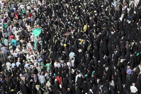 تصاویر/  آیین استقبال ورود کاروان نمادین حضرت فاطمه معصومه سلام‌الله علیها به شهر مقدس قم