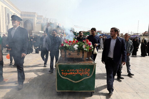 تصاویر/  آیین استقبال ورود کاروان نمادین حضرت فاطمه معصومه سلام‌الله علیها به شهر مقدس قم