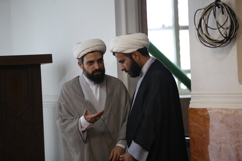 تصاویر| بازدید آیت الله شب زنده دار از مدرسه علمیه منصوریه