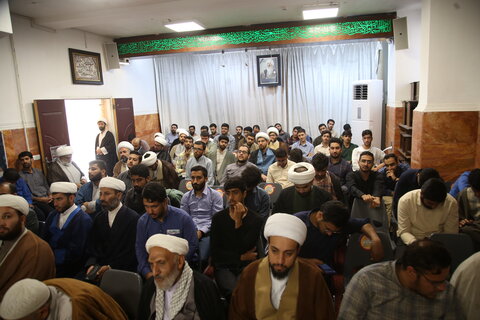 تصاویر| بازدید آیت الله شب زنده دار از مدرسه علمیه منصوریه