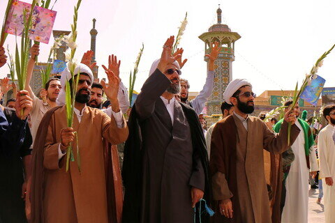 Imágenes / El ambiente del Santuario de Hazrat Masuma (P) en el aniversario de la llegada de la Dama de la Generosidad a la sagrada ciudad de Qom