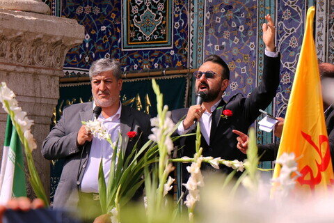 Imágenes / El ambiente del Santuario de Hazrat Masuma (P) en el aniversario de la llegada de la Dama de la Generosidad a la sagrada ciudad de Qom