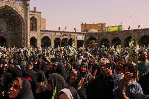 Imágenes / El ambiente del Santuario de Hazrat Masuma (P) en el aniversario de la llegada de la Dama de la Generosidad a la sagrada ciudad de Qom