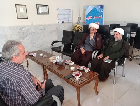 تصاویر/ دیدار مدیر و معاون تبلیغ حوزه علمیه کاشان با رییس اداره اوقاف و امور خیریه این شهرستان
