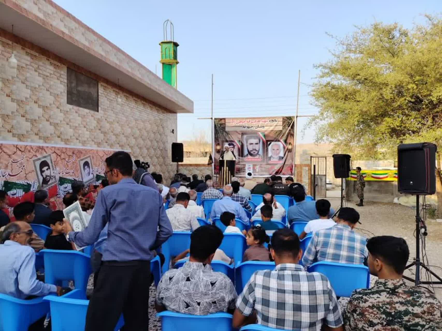 مراسم گرامیداشت شهید حاجی‌زاده در روستای رحیم‌آباد برگزار شد+عکس