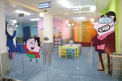 تصاویری زیبا از بازطراحی و نوسازی کتابخانه غدیر کنگان