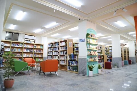 تصاویری زیبا از بازطراحی و نوسازی کتابخانه غدیر کنگان
