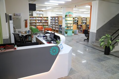 تصاویری زیبا از بازطراحی و نوسازی کتابخانه غدیر کنگان