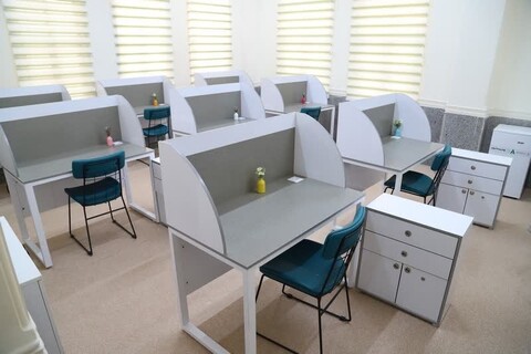 تصاویری زیبا از بازطراحی و نوسازی کتابخانه غدیر کنگان