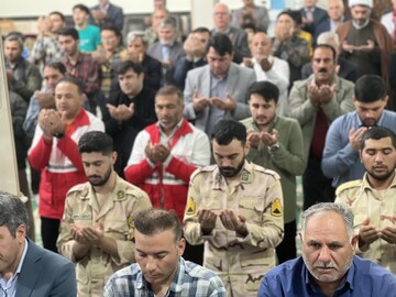 تصاویر/ اقامه نماز جمعه بیله سوار