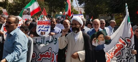 تصاویر راهپیمایی جمعه خشم و نصر در خرم آباد