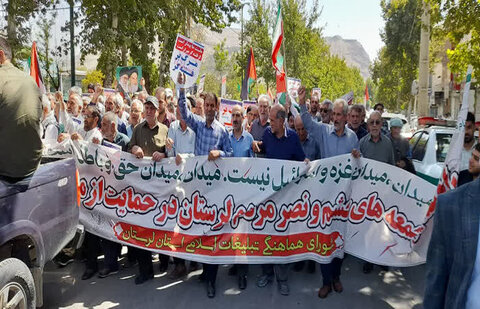 تصاویر راهپیمایی جمعه خشم و نصر در خرم آباد