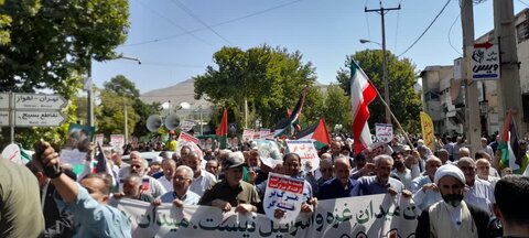 تصاویر راهپیمایی جمعه خشم و نصر در خرم آباد