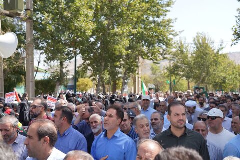 تصاویر راهپیمایی جمعه خشم و نصر در خرم آباد