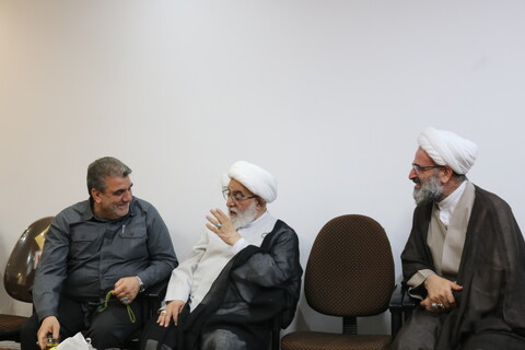 تصاویر/ دیدار نماینده ولی فقیه در استان و استاندار سمنان با دبیر شورای عالی حوزه‌های علمیه