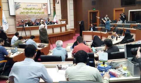 تصاویر/ نشست خبری رئیس ستاد گرامیداشت چهل و پنجمین هفته دفاع مقدس