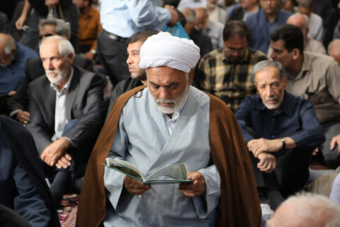 تصاویر / مراسم ترحیم مرحوم سید سجاد فاضلیان در مسجد مهدیه همدان