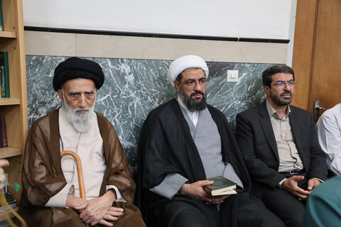 تصاویر / مراسم ترحیم مرحوم سید سجاد فاضلیان در مسجد مهدیه همدان