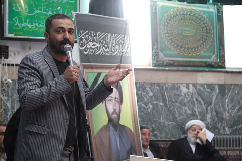 تصاویر / مراسم ترحیم مرحوم سید سجاد فاضلیان در مسجد مهدیه همدان