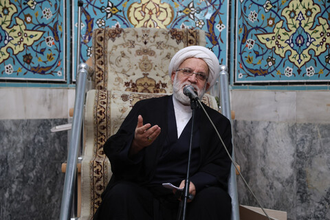 تصاویر / مراسم ترحیم مرحوم سید سجاد فاضلیان در مسجد مهدیه همدان