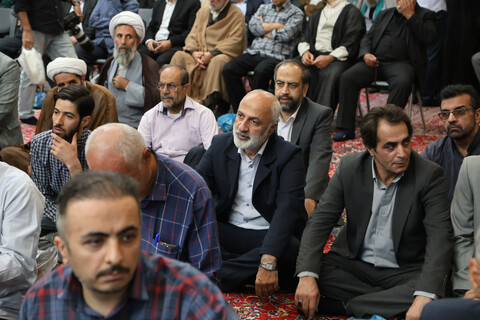 تصاویر / مراسم ترحیم مرحوم سید سجاد فاضلیان در مسجد مهدیه همدان