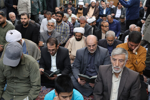 تصاویر / مراسم ترحیم مرحوم سید سجاد فاضلیان در مسجد مهدیه همدان