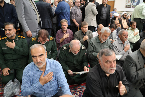 تصاویر / مراسم ترحیم مرحوم سید سجاد فاضلیان در مسجد مهدیه همدان