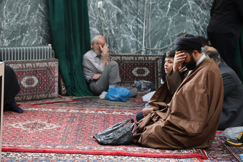 تصاویر / مراسم ترحیم مرحوم سید سجاد فاضلیان در مسجد مهدیه همدان