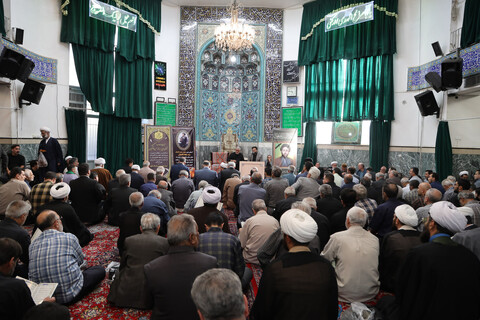 تصاویر / مراسم ترحیم مرحوم سید سجاد فاضلیان در مسجد مهدیه همدان