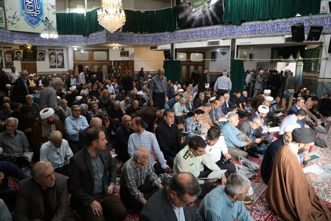 تصاویر / مراسم ترحیم مرحوم سید سجاد فاضلیان در مسجد مهدیه همدان