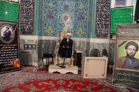 تصاویر / مراسم ترحیم مرحوم سید سجاد فاضلیان در مسجد مهدیه همدان