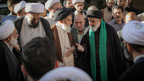 تصاویر/عرض تسلیت به حجت الاسلام فاضلیان