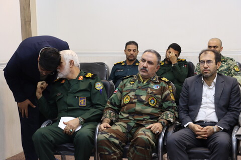 دیدار فرماندهان نیروهای مسلح با نماینده ولی فقیه در استان خوزستان
