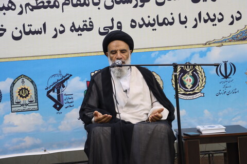 دیدار فرماندهان نیروهای مسلح با نماینده ولی فقیه در استان خوزستان