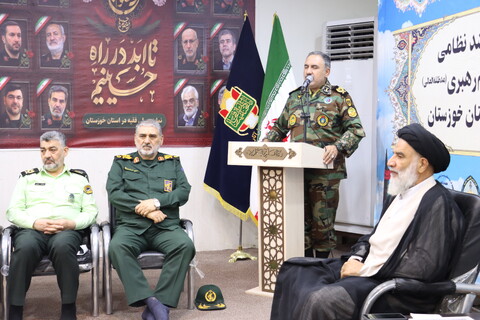 دیدار فرماندهان نیروهای مسلح با نماینده ولی فقیه در استان خوزستان
