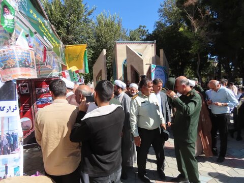 تصاویر/ مراسم افتتاح نمایشگاه‌ پایگاه‌های مقاومت اسوه سپاه چایپاره