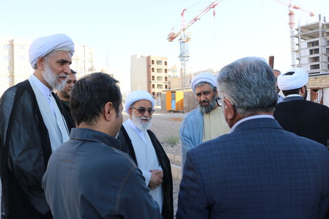 تصاویر/ بازدید دبیر شورای عالی حوزه های علمیه از پروژه ساختمان مدیریت حوزه علمیه استان سمنان