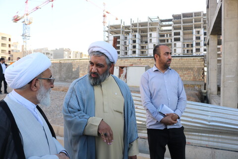 تصاویر/ بازدید دبیر شورای عالی حوزه های علمیه از پروژه ساختمان مدیریت حوزه علمیه استان سمنان