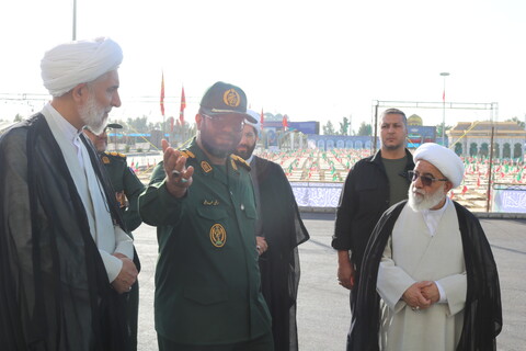 تصاویر/ بازدید دبیر شورای عالی حوزه های علمیه از محل برگزاری دومین کنگره ملی 3 هزار شهید استان سمنان