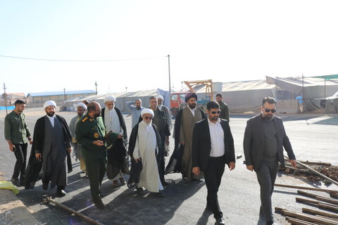 تصاویر/ بازدید دبیر شورای عالی حوزه های علمیه از محل برگزاری دومین کنگره ملی 3 هزار شهید استان سمنان