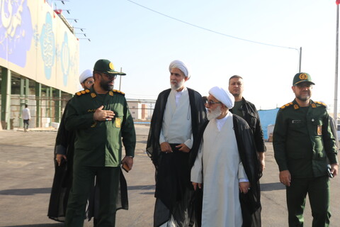 تصاویر/ بازدید دبیر شورای عالی حوزه های علمیه از محل برگزاری دومین کنگره ملی 3 هزار شهید استان سمنان