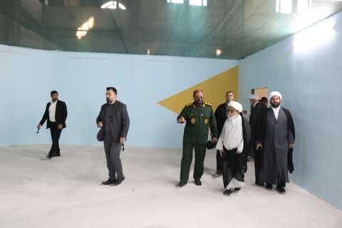 تصاویر/ بازدید دبیر شورای عالی حوزه های علمیه از محل برگزاری دومین کنگره ملی 3 هزار شهید استان سمنان