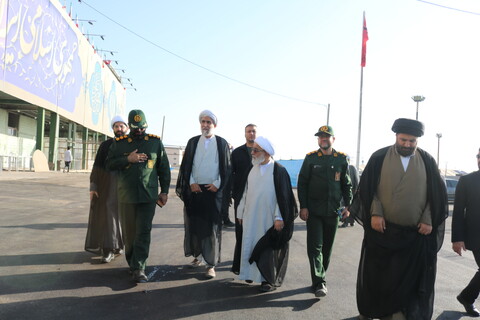 تصاویر/ بازدید دبیر شورای عالی حوزه های علمیه از محل برگزاری دومین کنگره ملی 3 هزار شهید استان سمنان