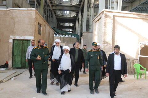 تصاویر/ بازدید دبیر شورای عالی حوزه های علمیه از محل برگزاری دومین کنگره ملی 3 هزار شهید استان سمنان