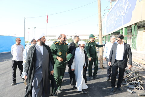 تصاویر/ بازدید دبیر شورای عالی حوزه های علمیه از محل برگزاری دومین کنگره ملی 3 هزار شهید استان سمنان