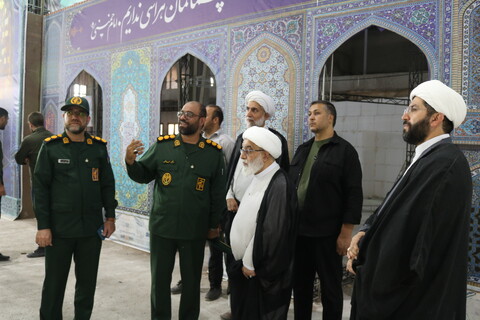 تصاویر/ بازدید دبیر شورای عالی حوزه های علمیه از محل برگزاری دومین کنگره ملی 3 هزار شهید استان سمنان