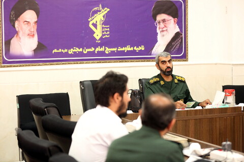 تصاویر/ نشست خبری ناحیه مقاومت بسیج امام حسن مجتبی(ع) پردیسان